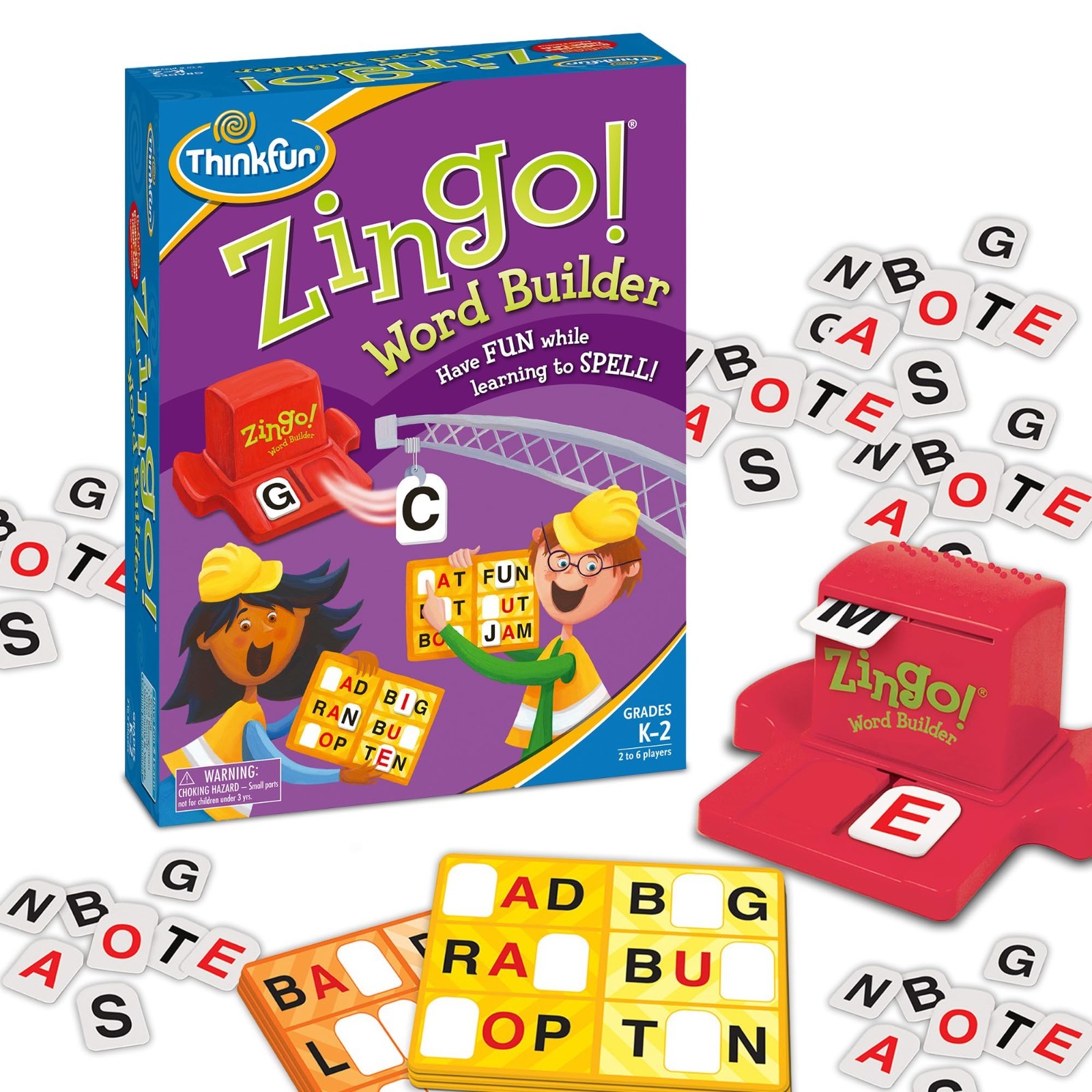 Zingo Word Builder Early Reading Game – Award-Winning Fun for Pre-Readers & Kids