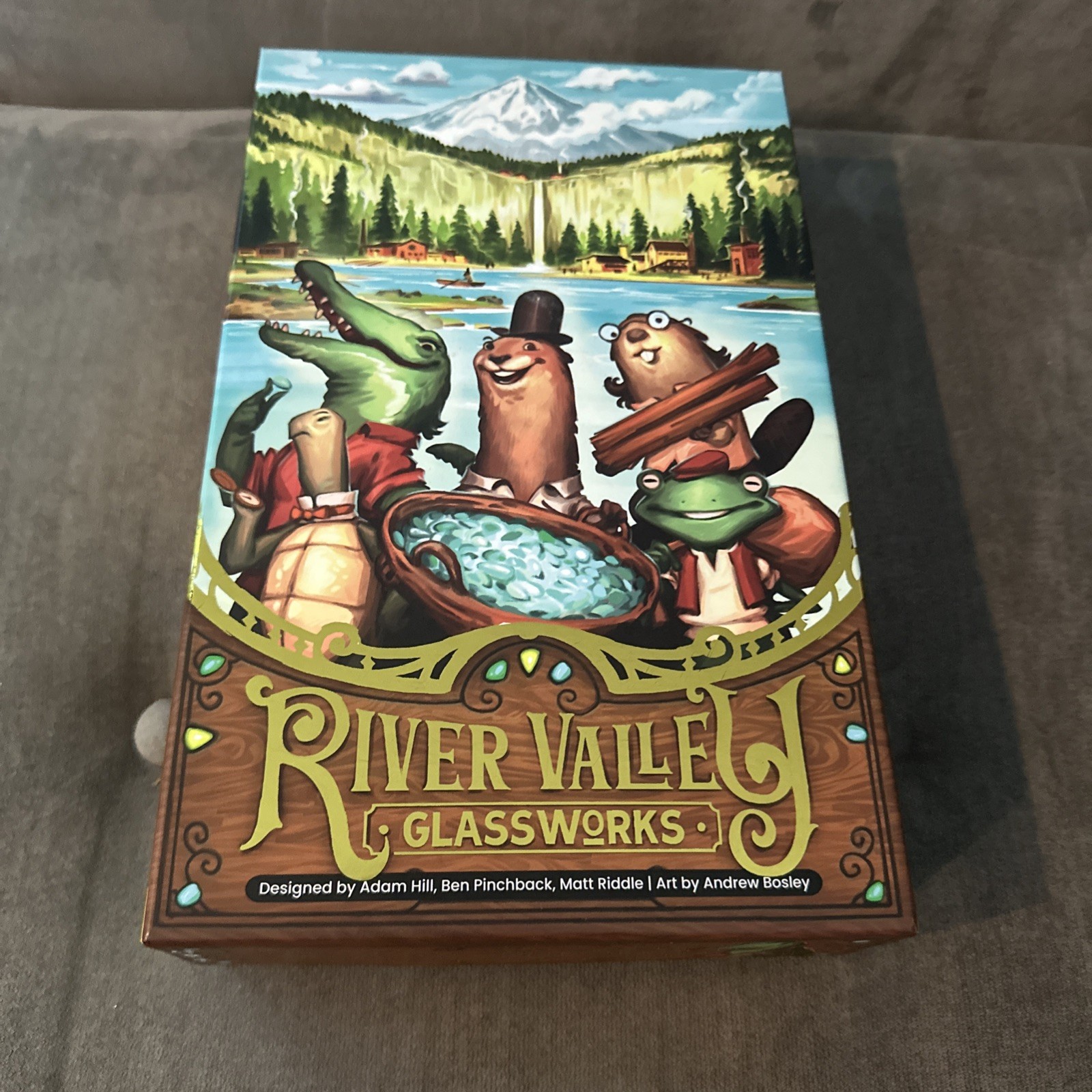 River Valley Glassworks Board Game Allplay Hill Pinchback Riddle Bosley