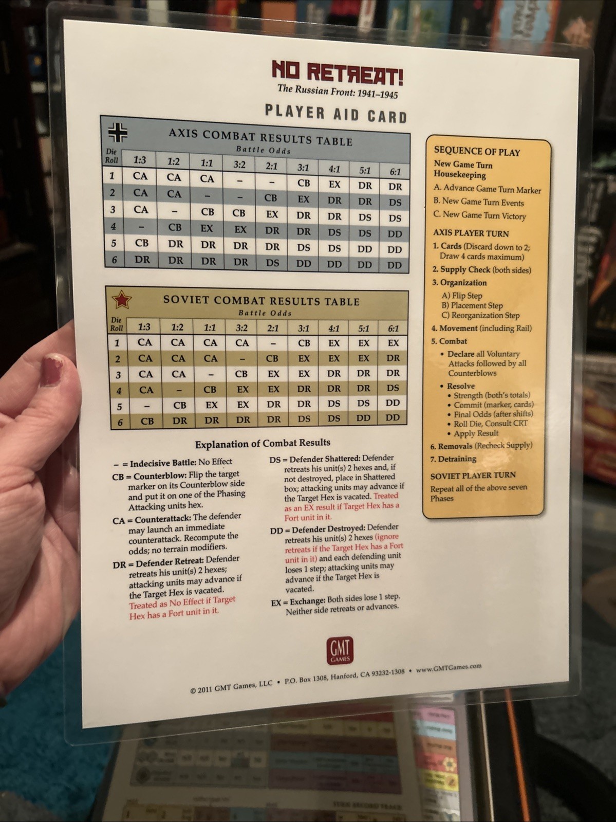 No Retreat! – The Russian Front English 2011 First Edition GMT Games