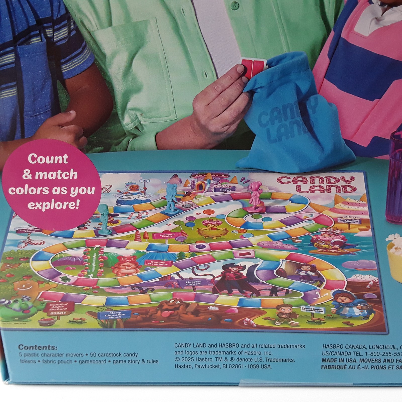 Hasbro Candy Land Sweet Adventures Board Game For 2 to 4 Players 2025 Edition