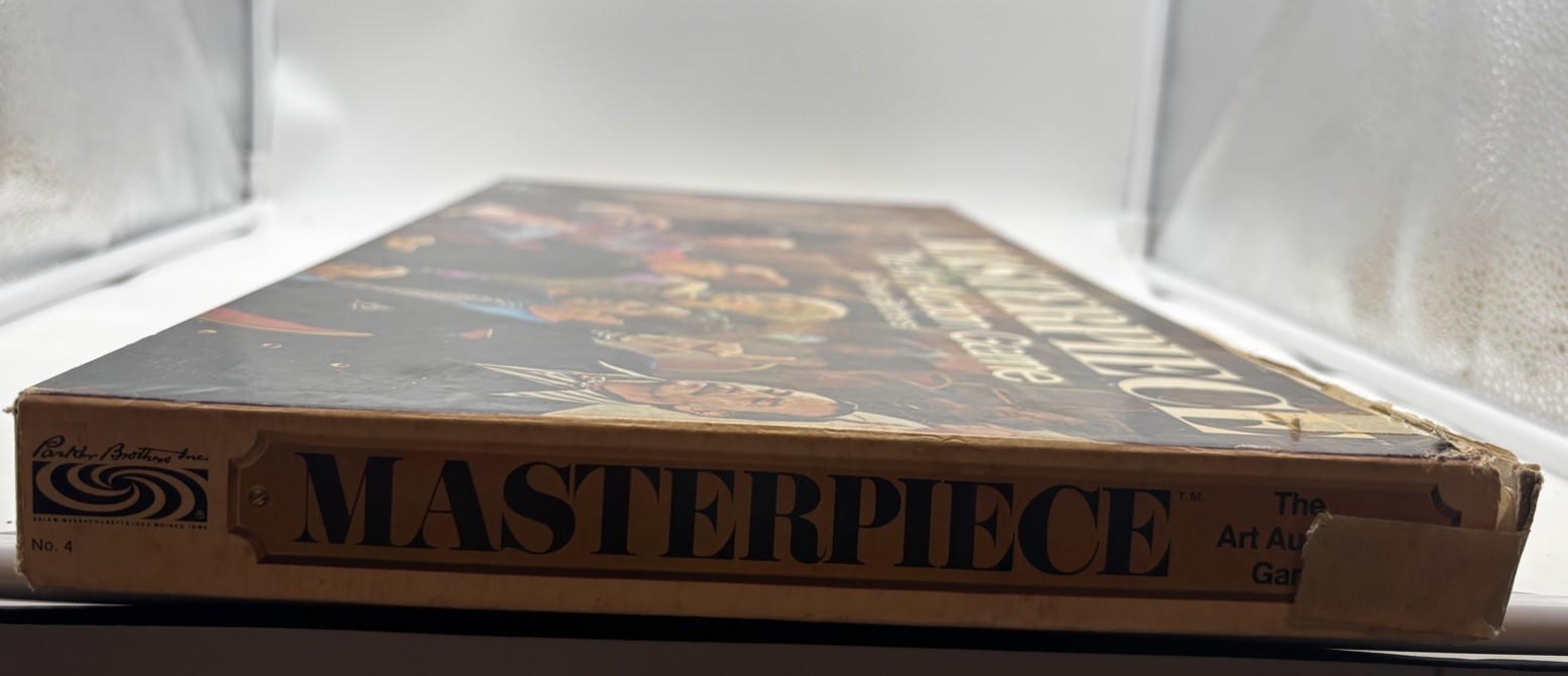 Vintage 1970 Masterpiece The Art Auction Game by Parker Brothers Near Complete