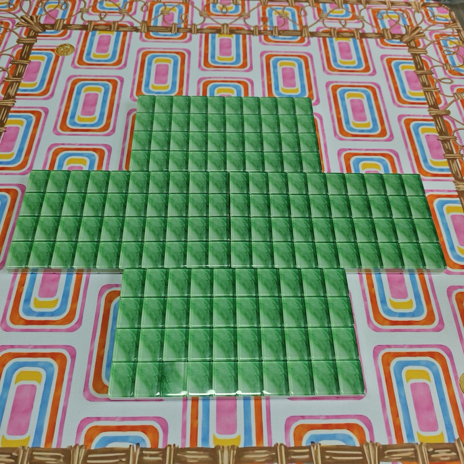 Emerald Wave Garden Mahjong Set Of Tiles American Mahjong Beautiful Oh My Line
