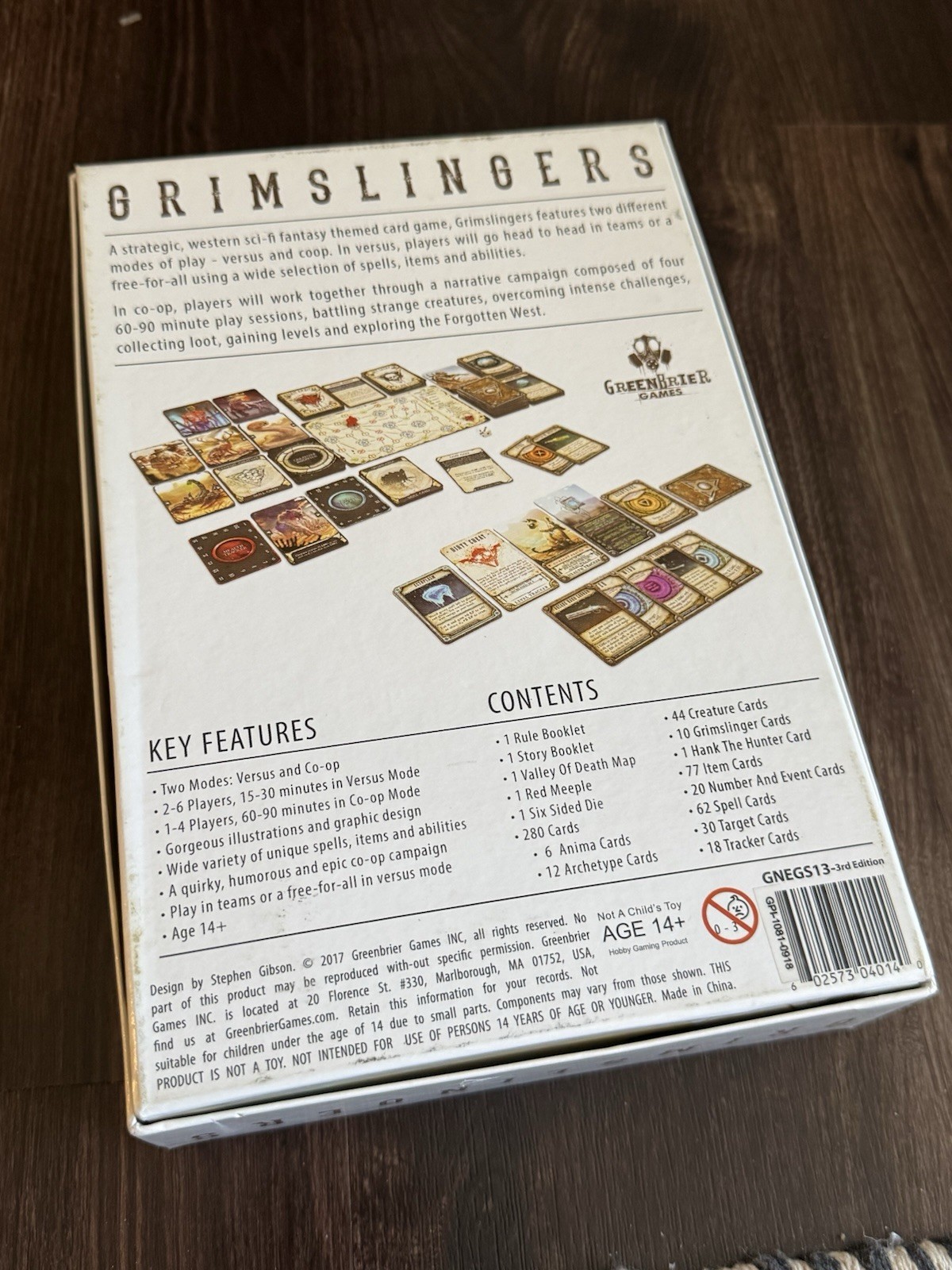 Grimslingers Western Sci-Fi Fantasy Board Card Game GreenBrier Complete
