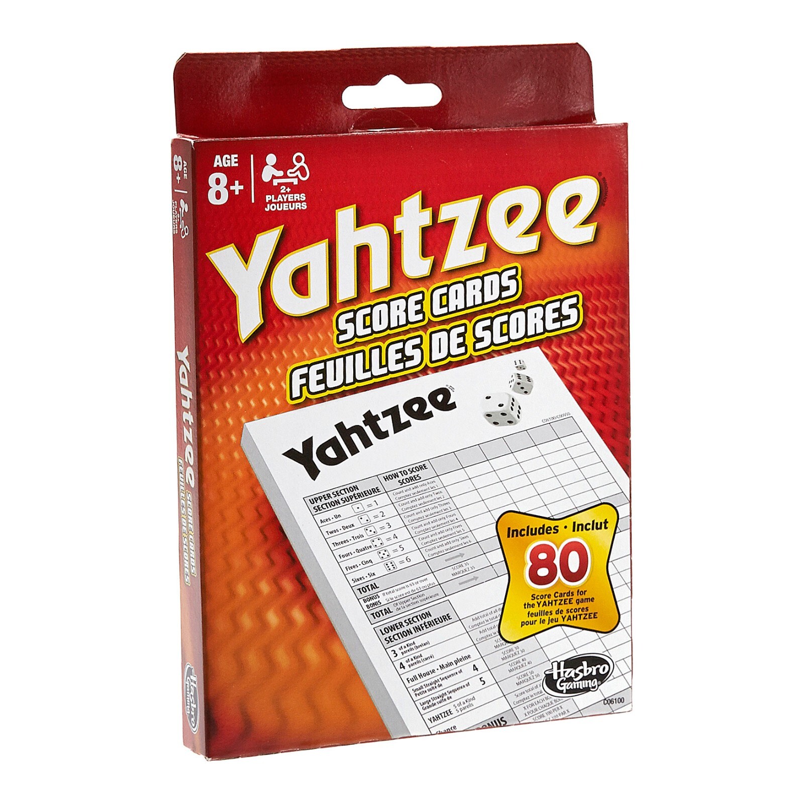 NEW Hasbro Gaming 06100 Yahtzee Game Score Pads 80 Sheets