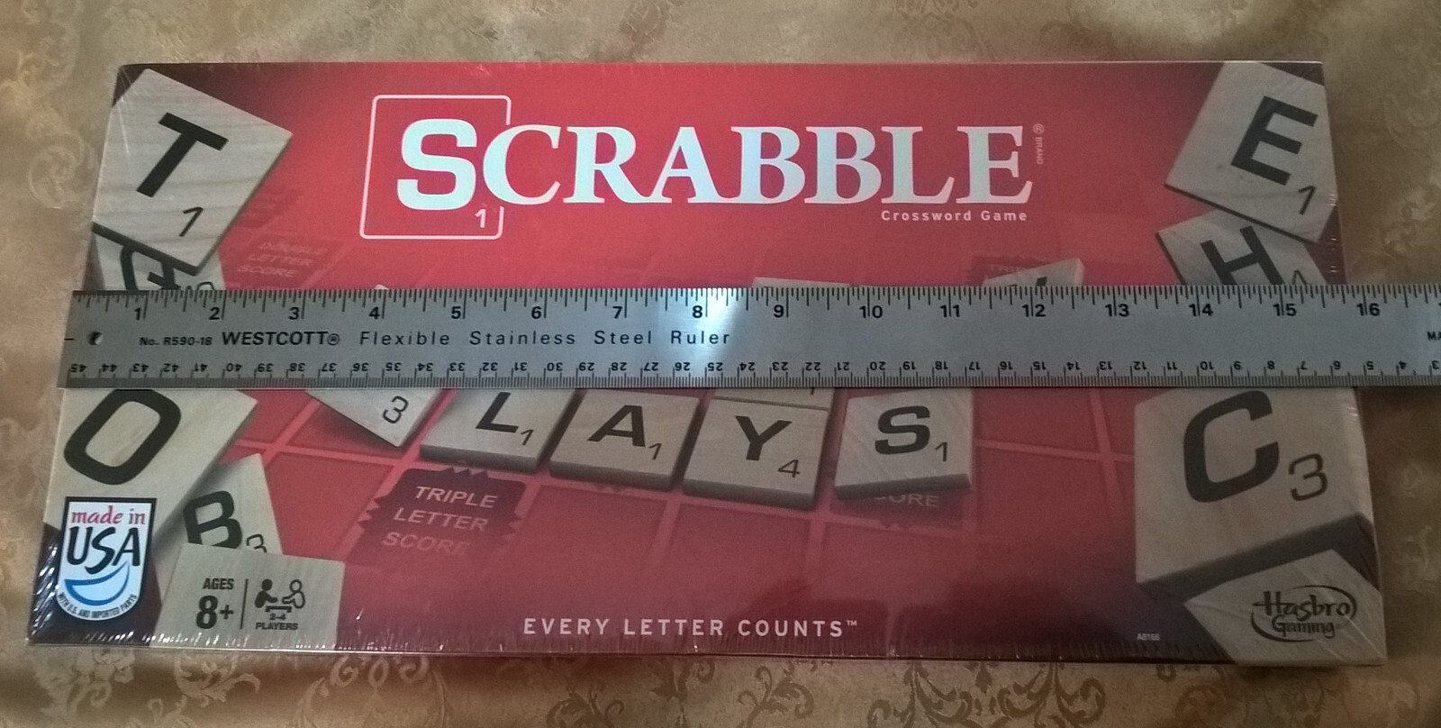 Scrabble Crossword Game Hasbro Gaming 2013 Luck Strategy Vocabulary Spelling NEW