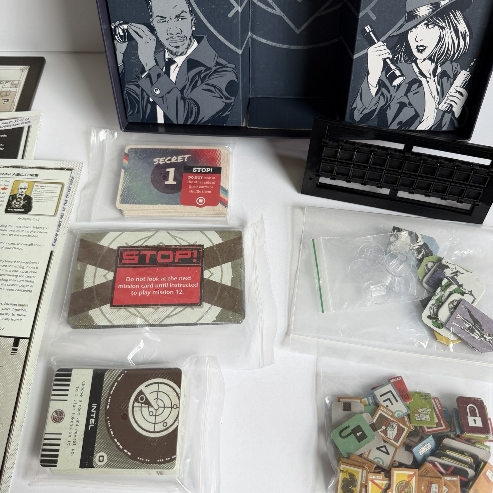 The Initiative Cooperative Codebreaking Board Game Unexpected Games COMPLETE