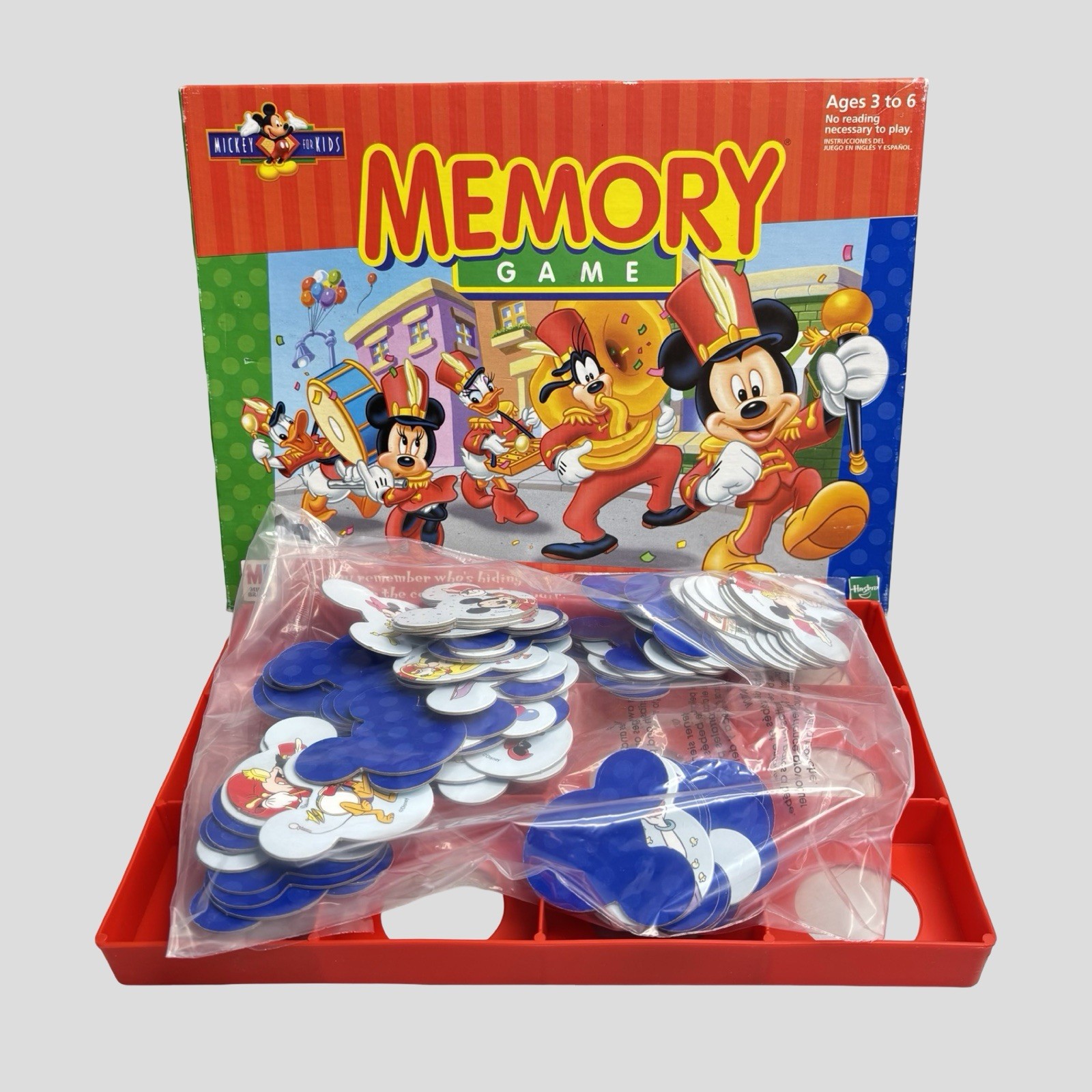 Disney Mickey Mouse Memory Game Milton Bradley Vintage 1998 Complete 90s