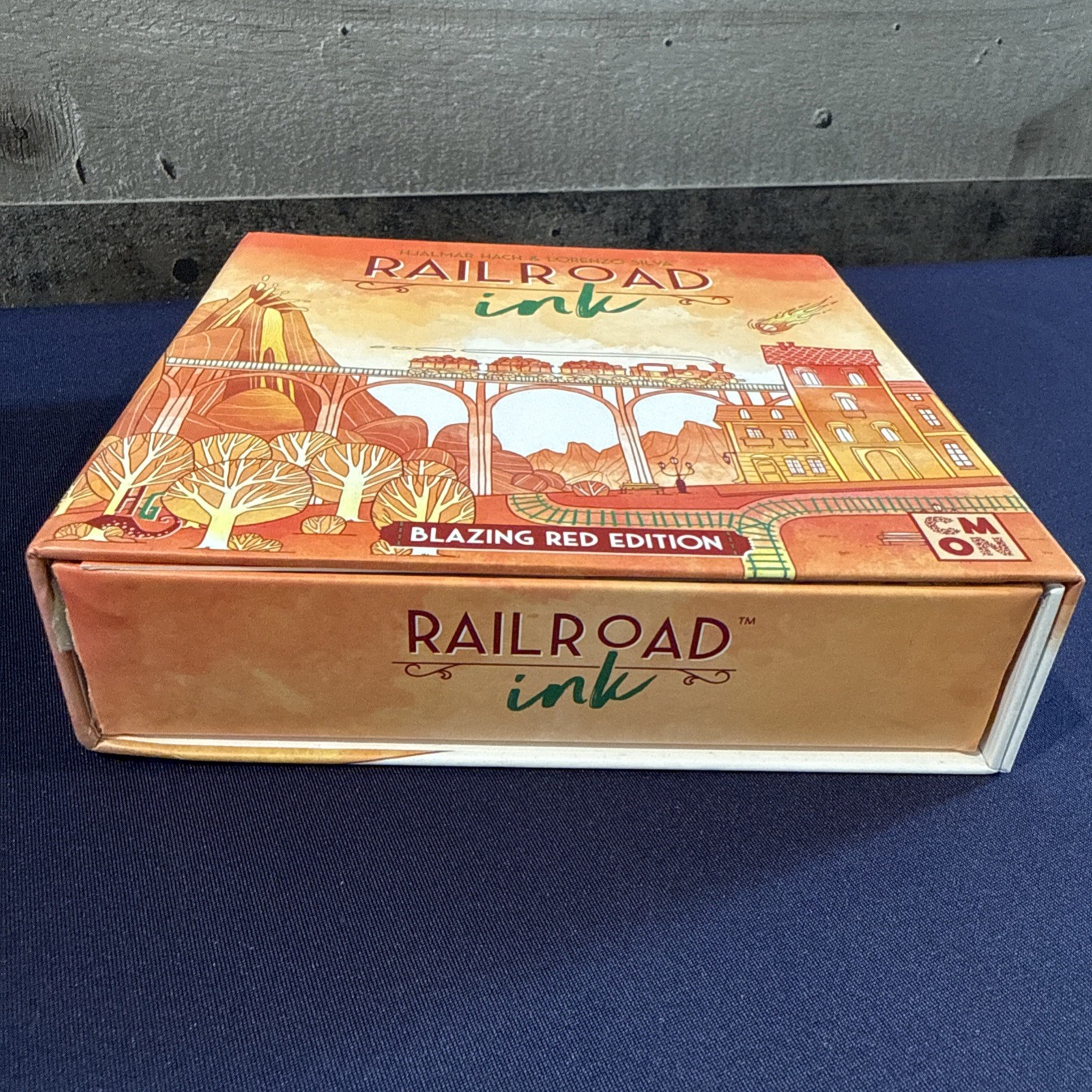 Railroad Ink Blazing Red Edition Board Game 2019 Complete Very Good
