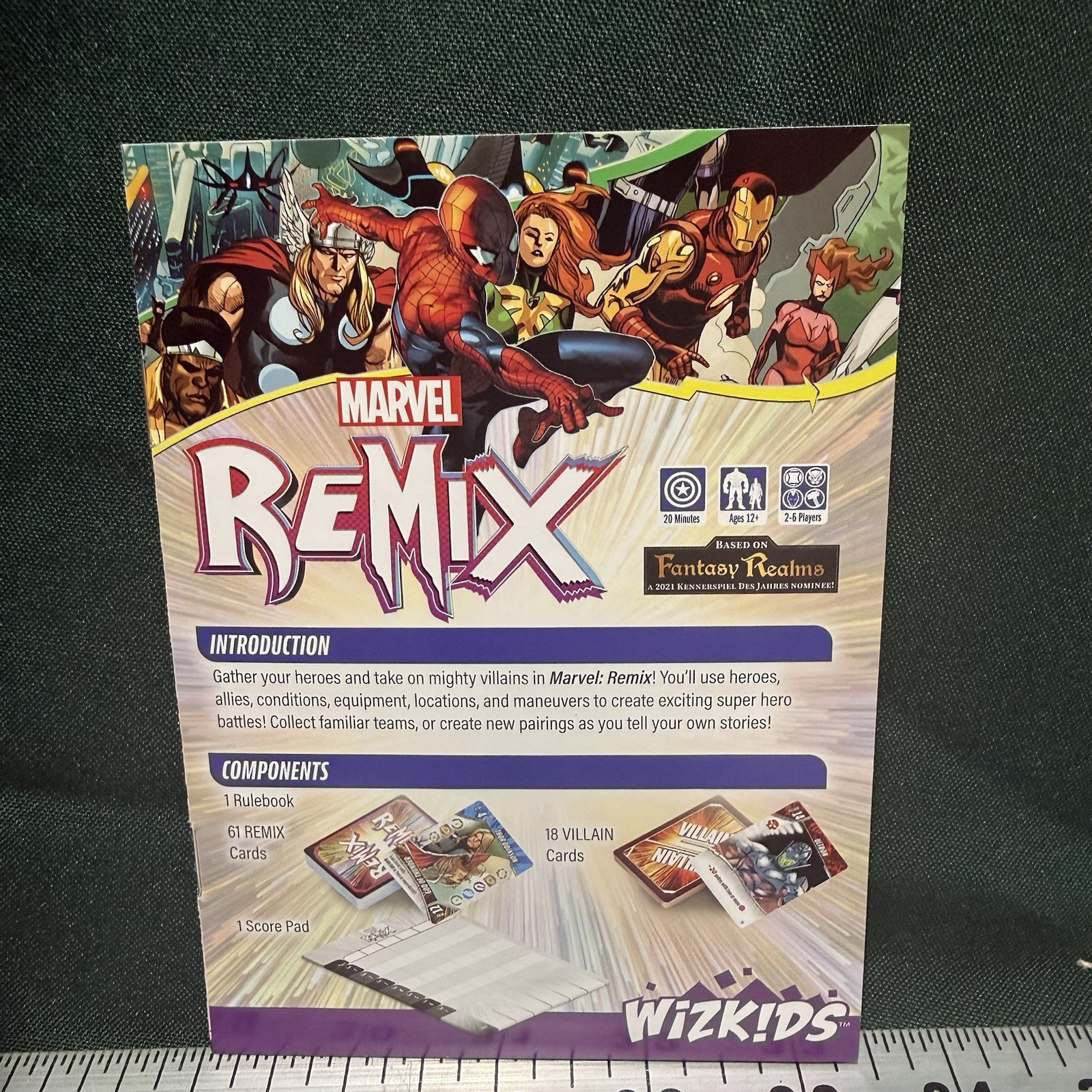 Marvel Remix Heroes Allies Fantasy Realms Marvel Action Card Game