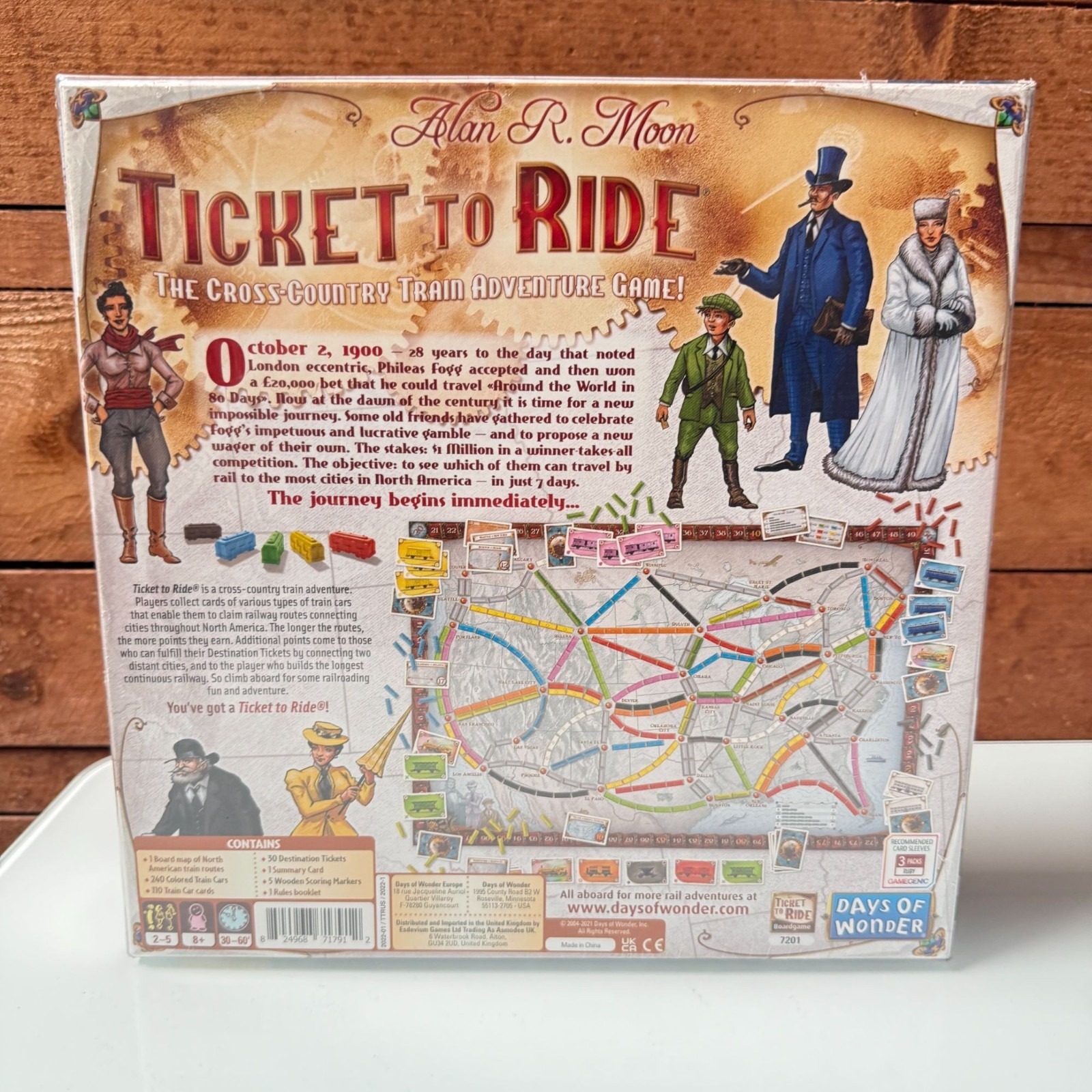 Ticket To Ride 15th Anniversary Edition Special Edition Days Of Wonder (Sealed)