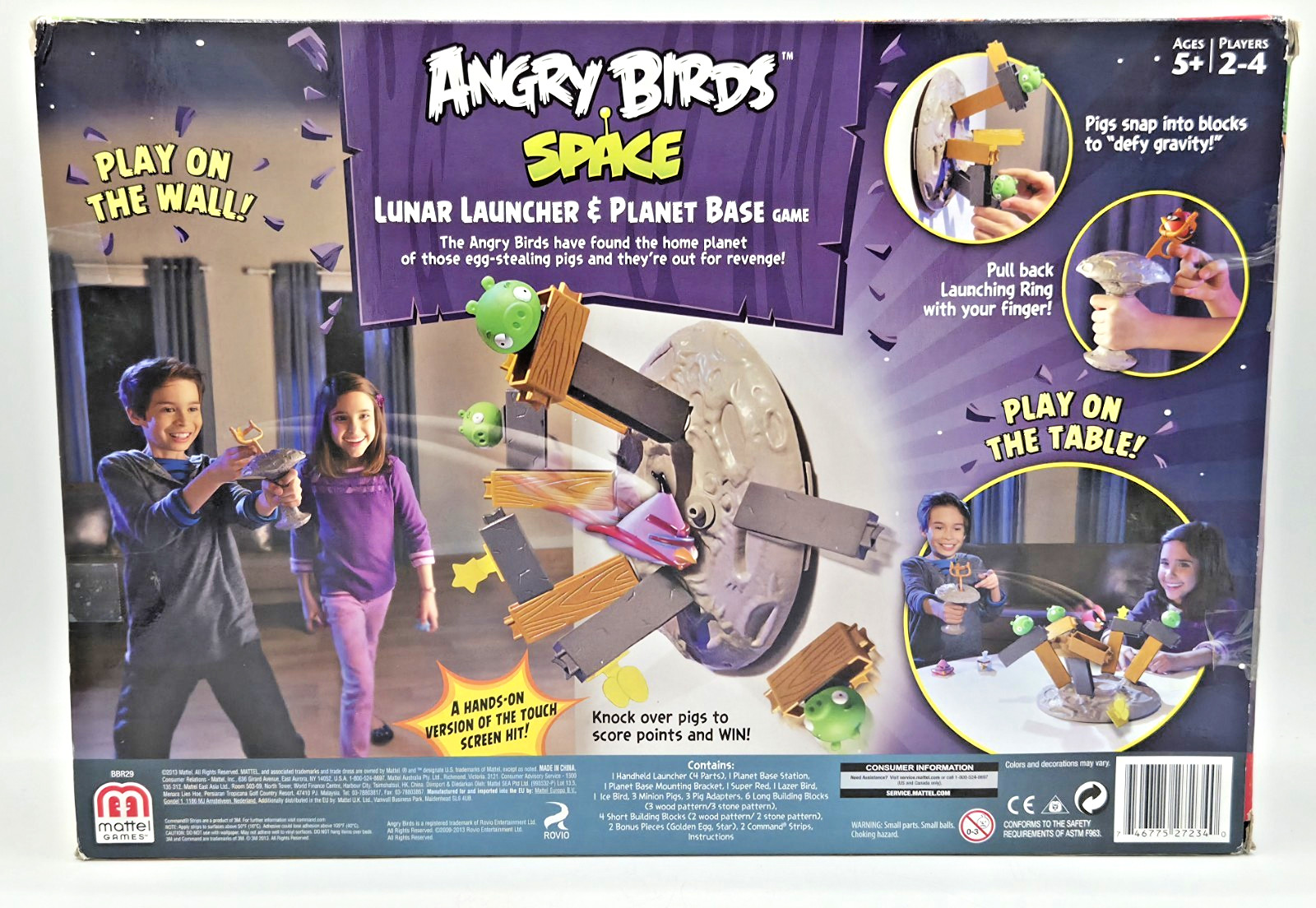 Angry Birds SPACE Lunar Launcher & Planet Base NEW RARE GAME 2013 Mattel FREESHP