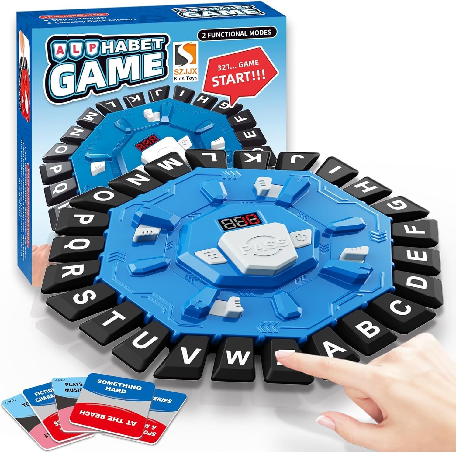 Family-Friendly Word Game – 2 Modes, 35 Cards, Enhances Language Skills, Blue