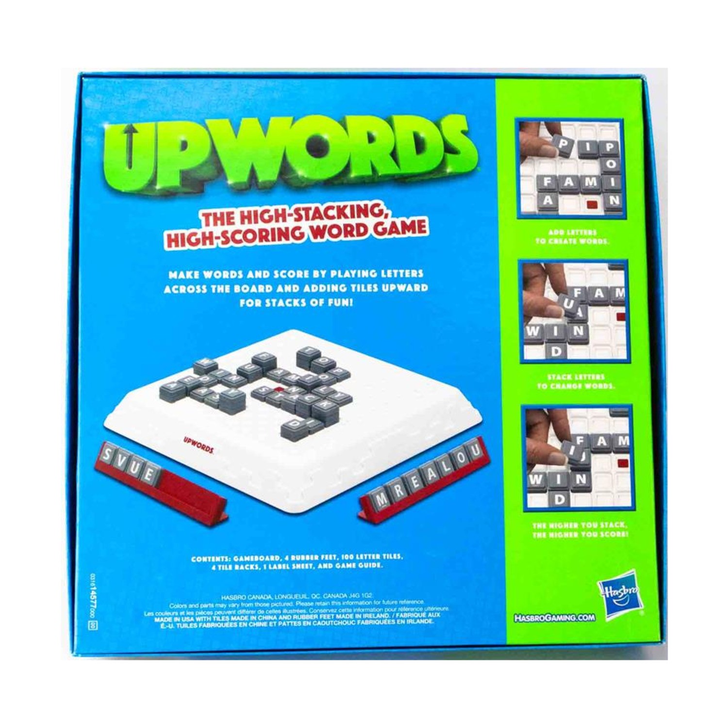 MTB Boardgame Upwords (2015 Ed) Box Fair/EX