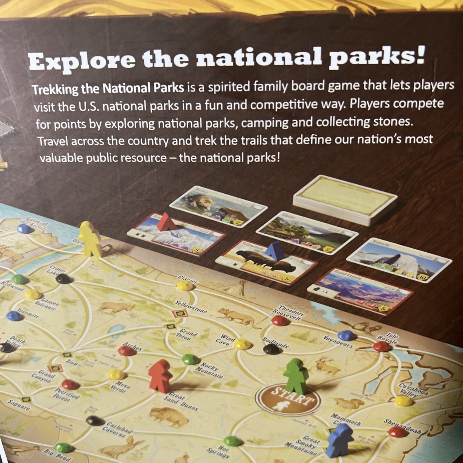 Trekking The National Parks Board Game 3rd Edition Family Night BRAND NEW