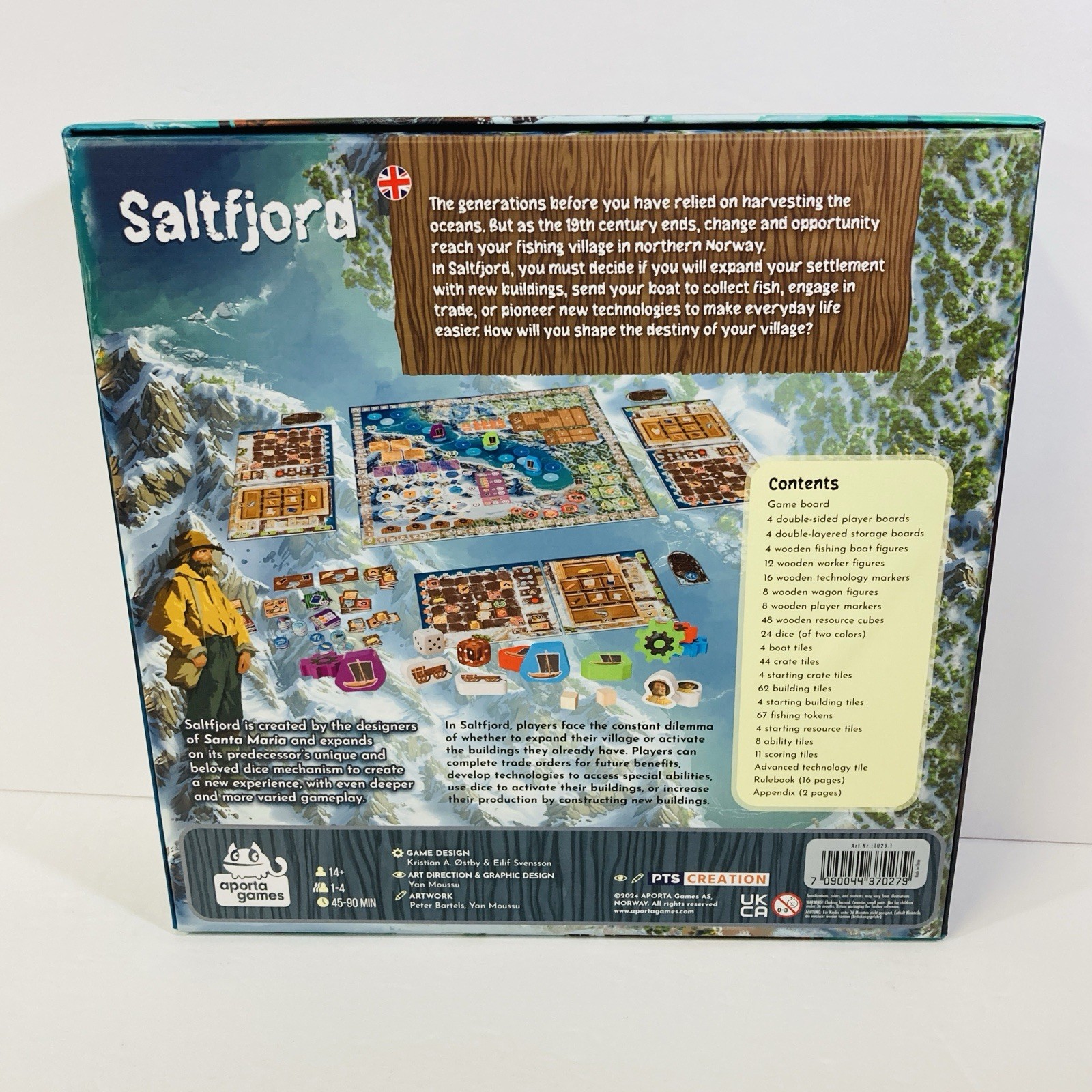 SALTFJORD BOARD GAME Aporta Games English EXCELLENT + COMPLETE