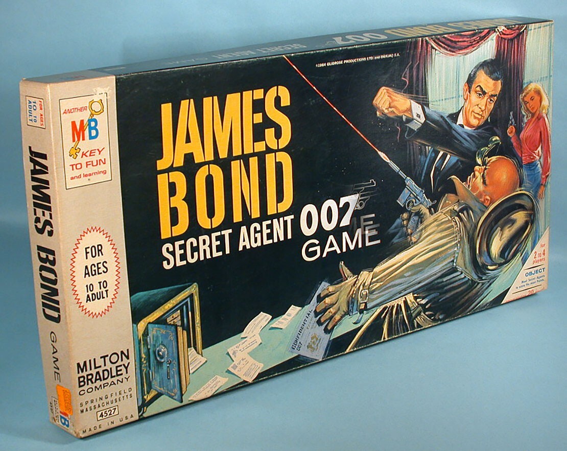1964 James Bond Secret Agent 007 Game Sean Connery Milton Bradley Complete