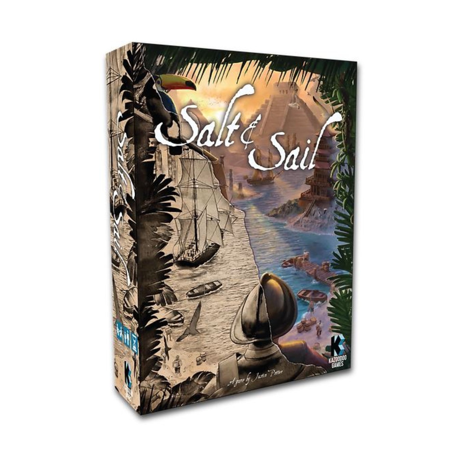 Kazoodoo Games Board Game Salt & Sail Box NM