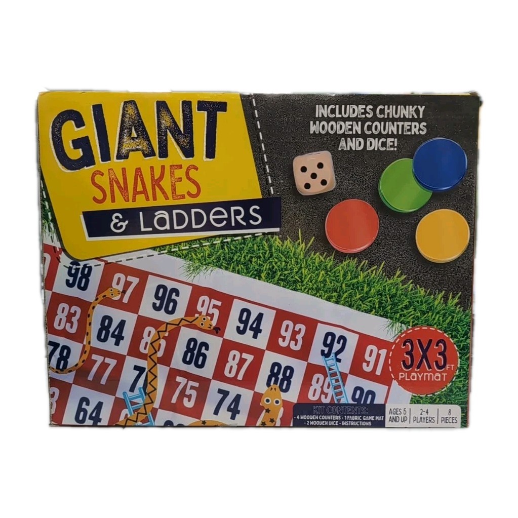 Giant Snakes And Ladders Board Game 3×3 Playmat
