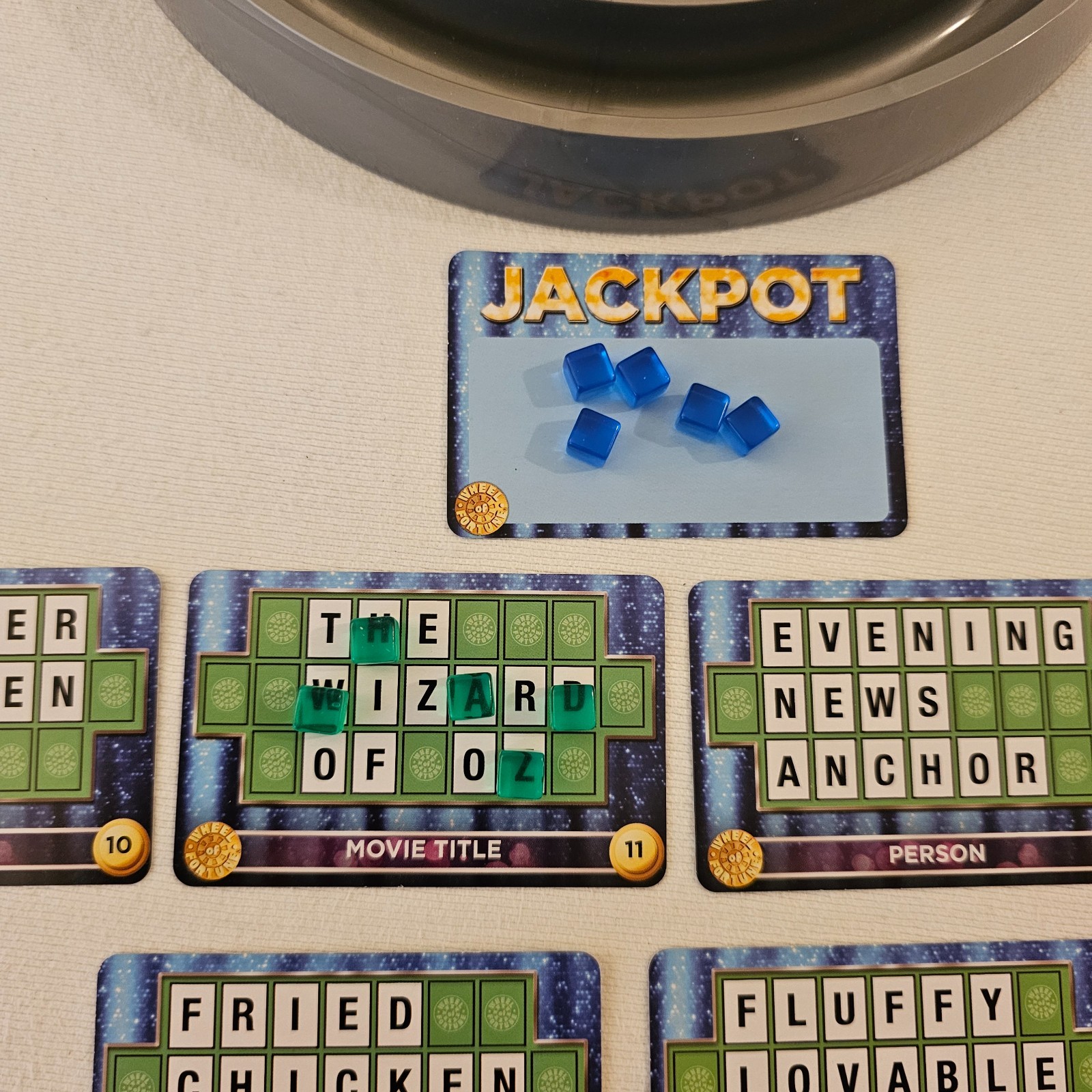 Wheel of Fortune Bingo tabletop game Spinning Wheel for a Chance to Win