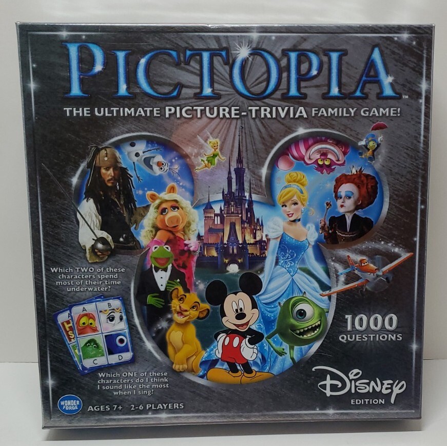 Disney Pictopia Family Picture Trivia Game 100% Complete by wonder Forge Disney