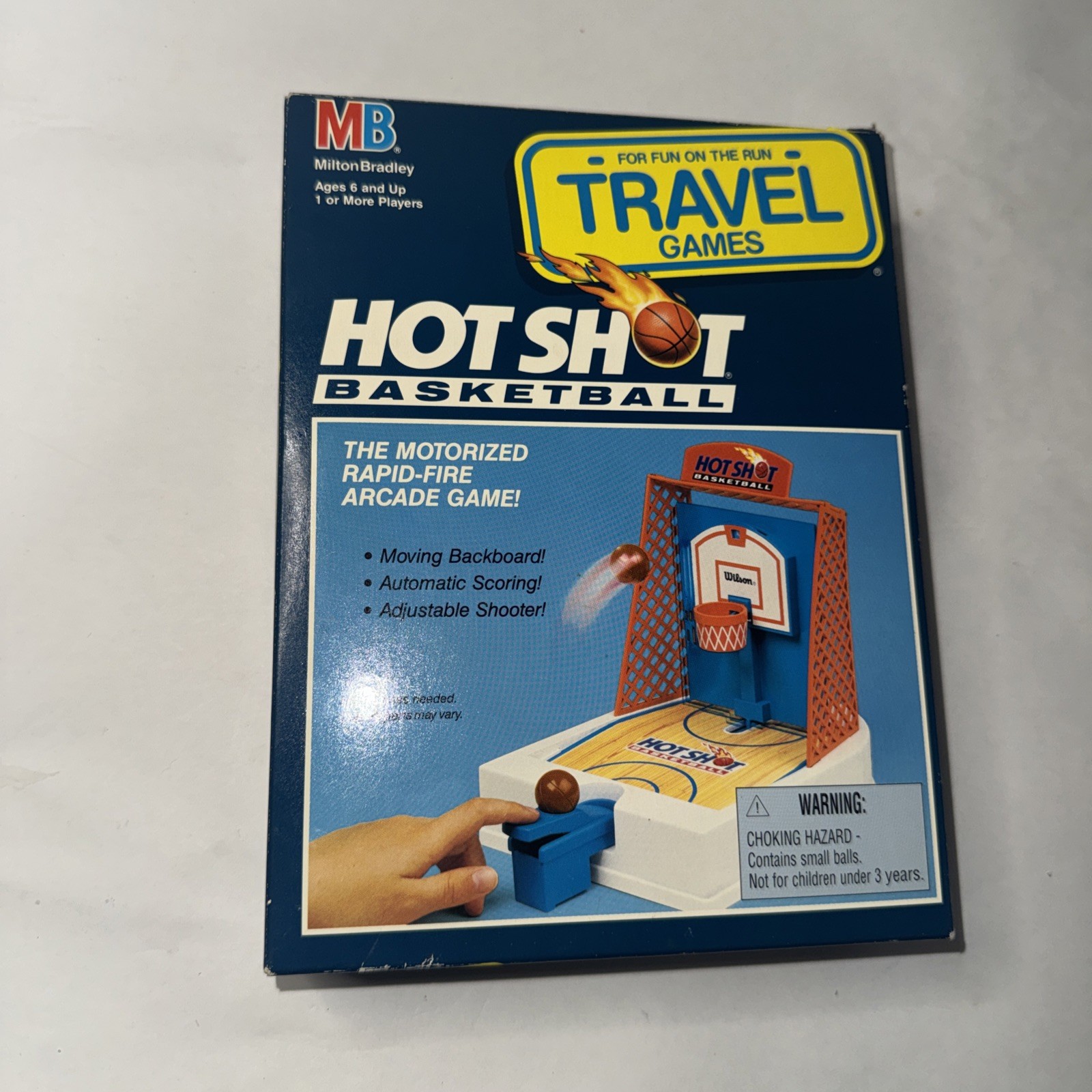 Vintage MB Milton Bradley Travel Hot Shot Basketball Game Complete working