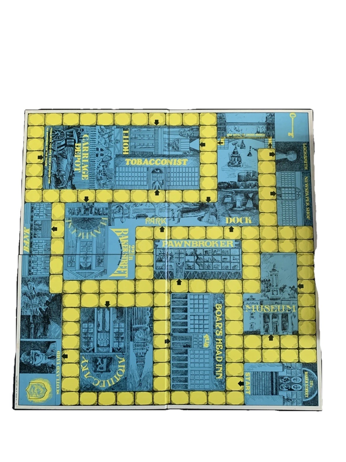 Vintage 1977 221b Baker Street Board Game/Sherlock Holmes/Complete/Order Blank