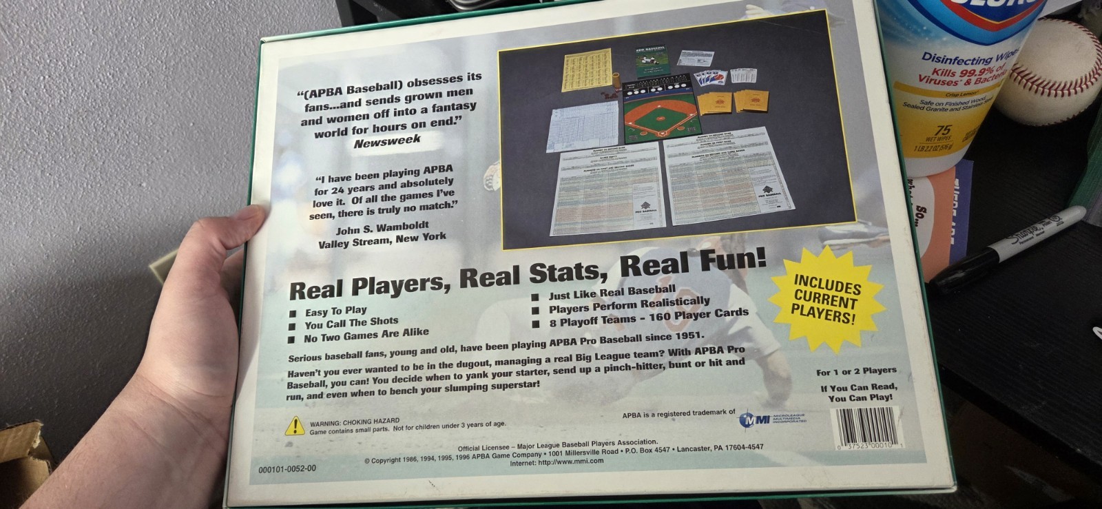 APBA Pro Baseball board Game 1995 Playoffs Limited Edition