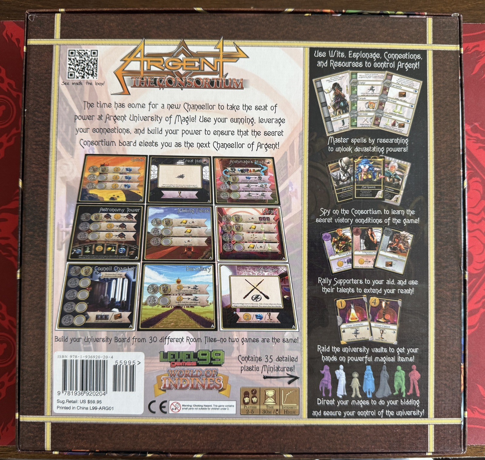 Level 99 Board Game Argent – The Consortium (1st Ed) Box VG+/NM