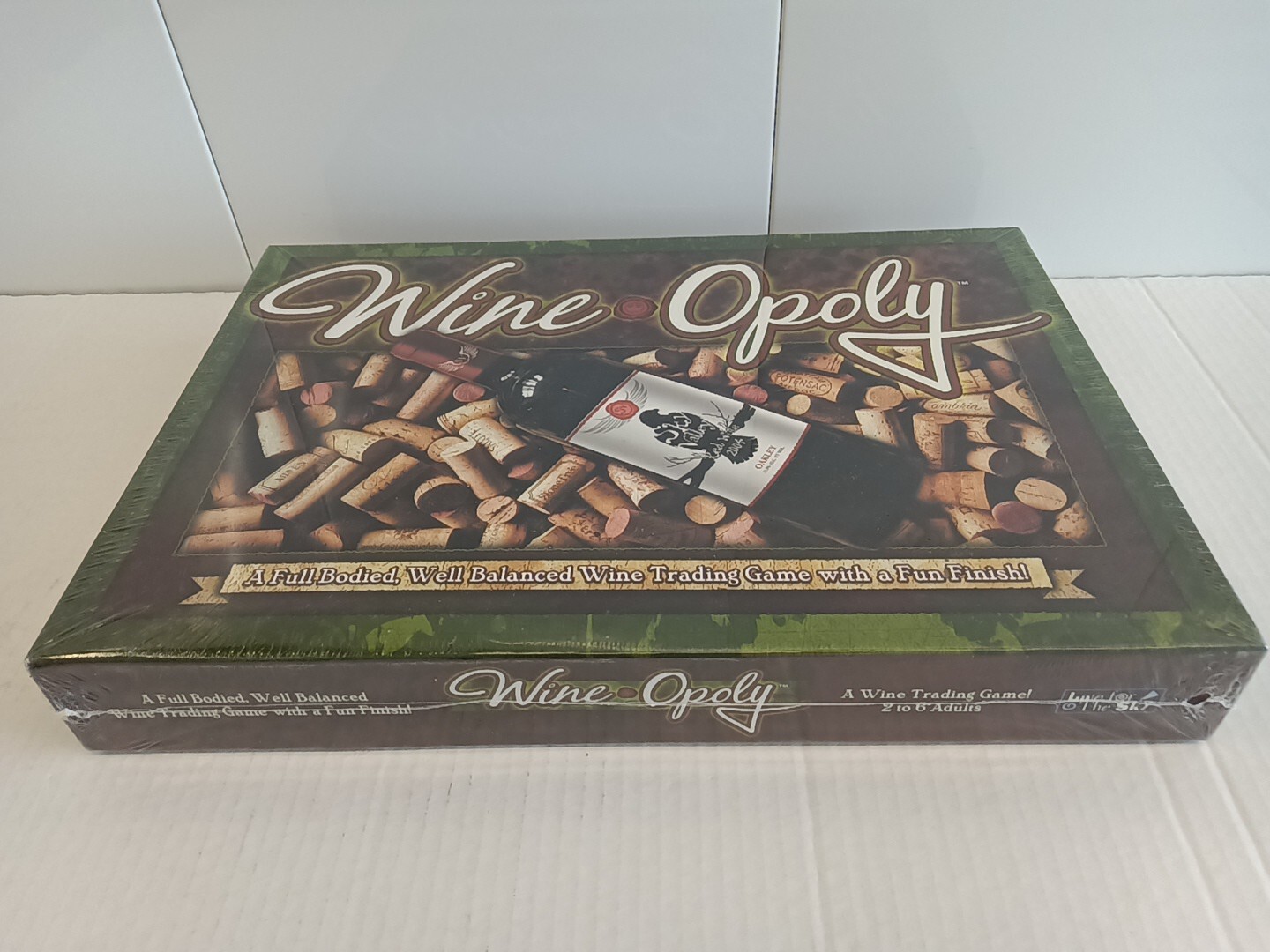 WineOpoly A Game of Cork Popping Fun Boardgame Wine Trading Monopoly Type NEW