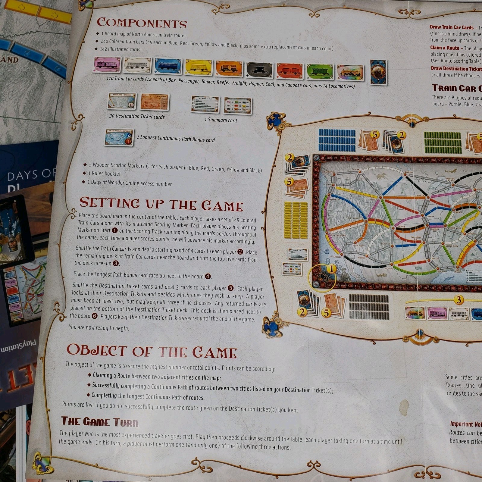 Ticket to Ride COMPLETE Days of Wonder 2016 Trains America US Great Condition
