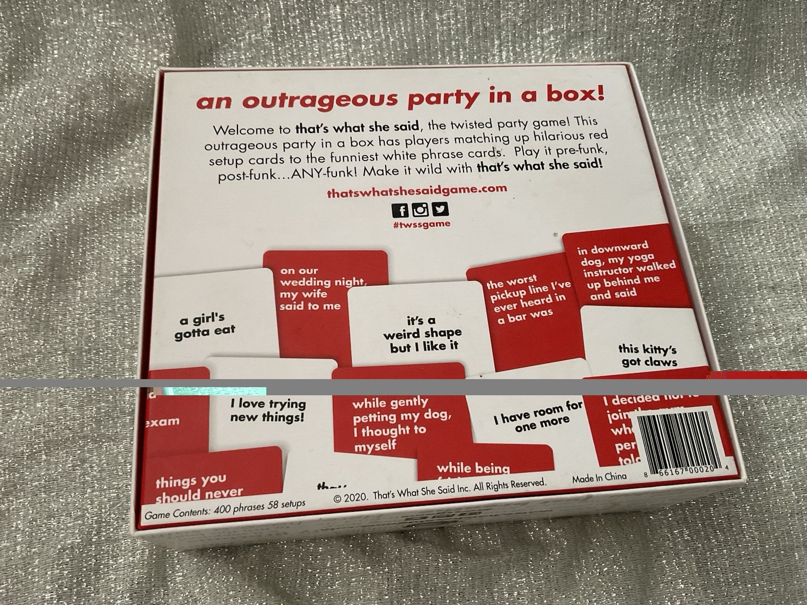 That’s What She Said The Party Board Game of Twisted Innuendos – See Pics