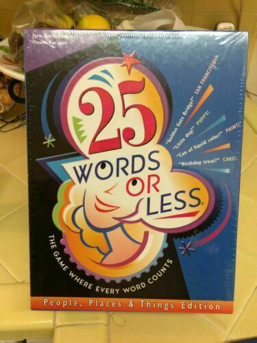 Vintage 25 Words or Less Board Game 1997 Winning Moves Challenges Word Game