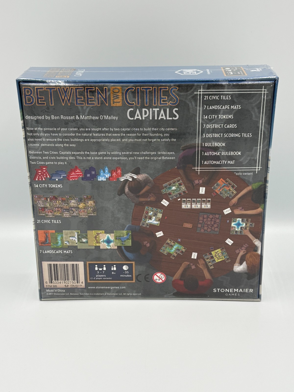 OOP LE NEW SEALED Stonemaier Games- Between Two Cities: Capitals Expansion Set