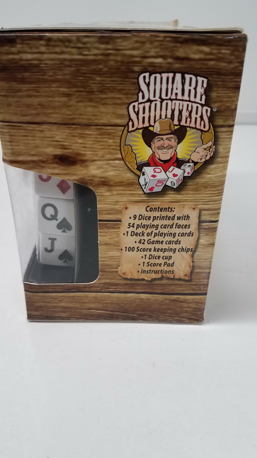 NIB Square Shooters Deluxe – The First Deck of Cards on Dice Game by Heartland
