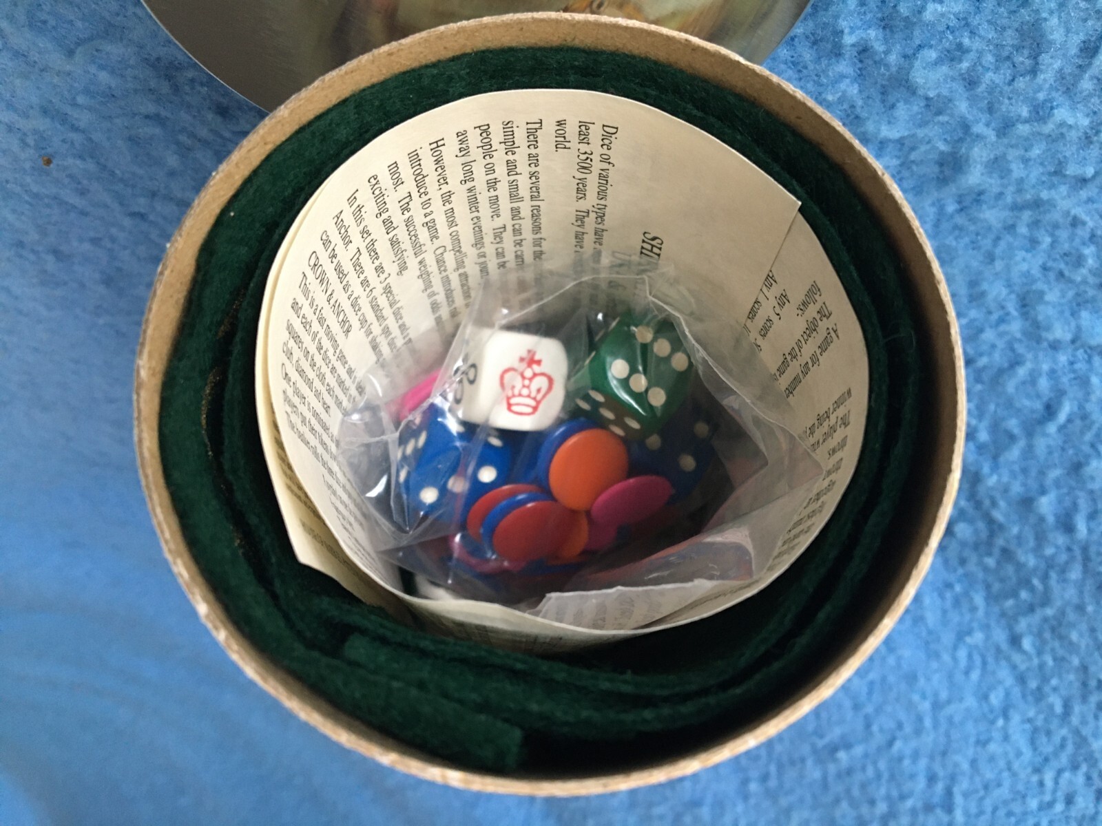 SHIPMATES DICE GAMES 8 USA Great Britain House of Marbles Complete