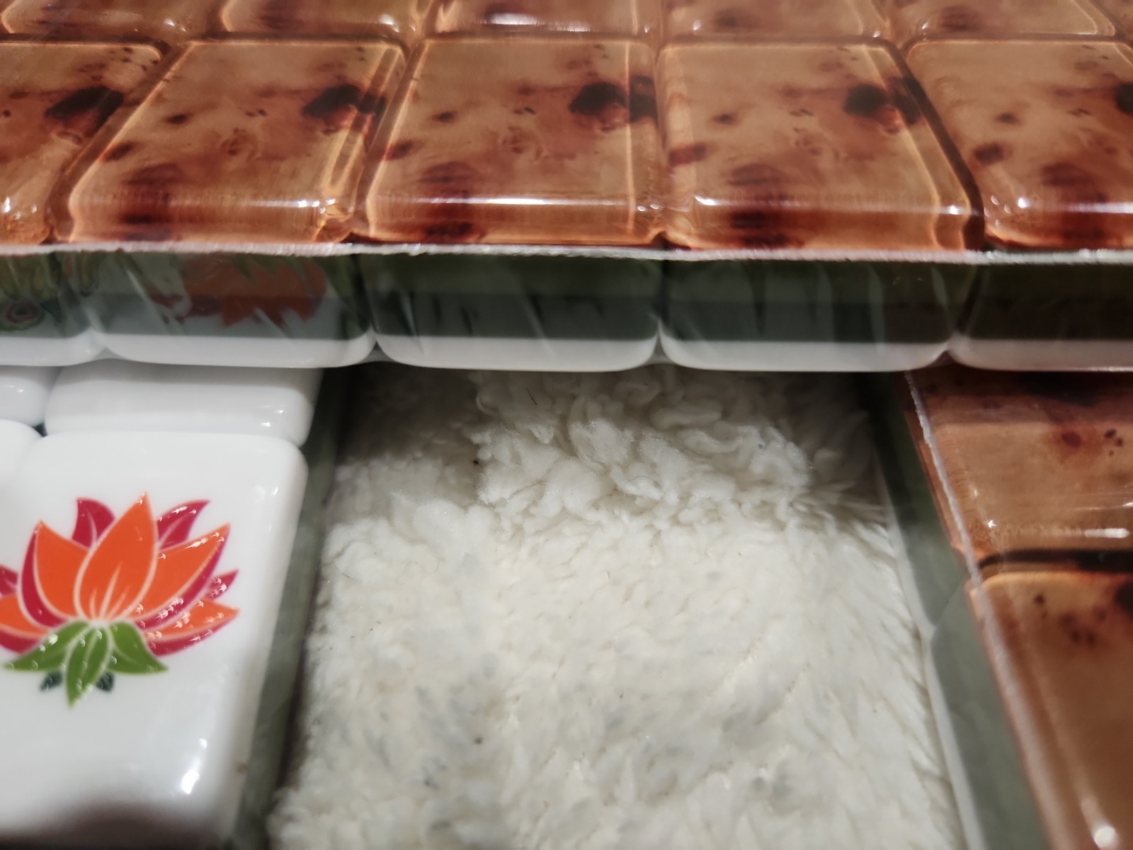 American Mahjong Game Set, 160 Layered Mah Jong Tiles Wood Pattern (1S-6-3 (07