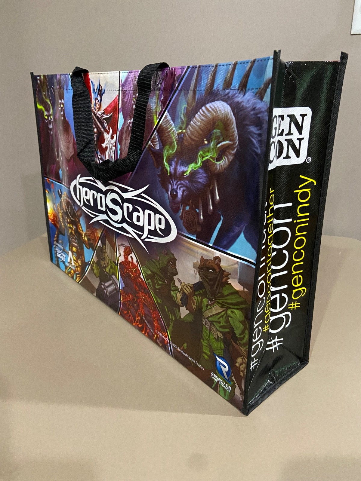 Gen Con 2025 Tote Bag Heroscape Codenames Promo Swag