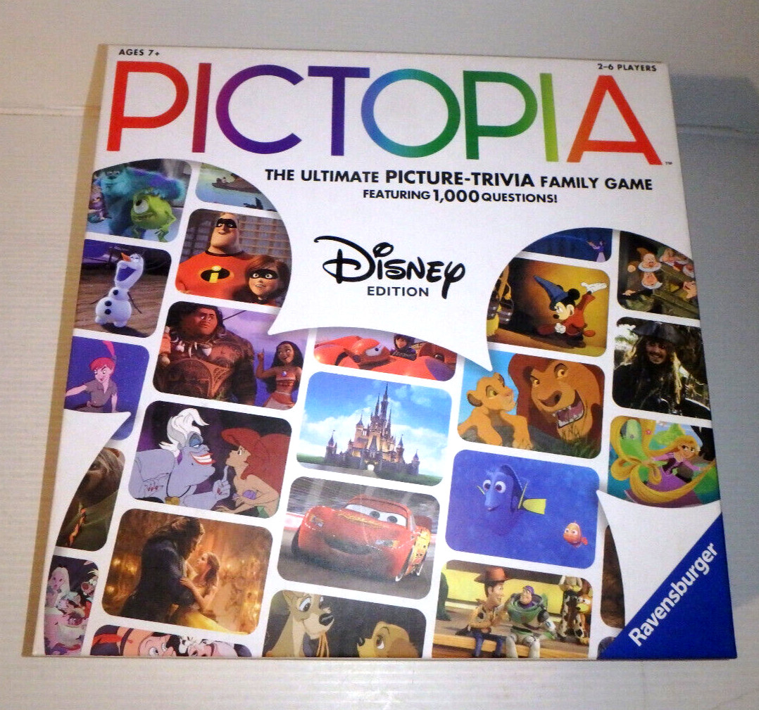 RAVENSBURGER Disney “PICTOPIA” The Ultimate Picture Trivia Family Game ~ LN!