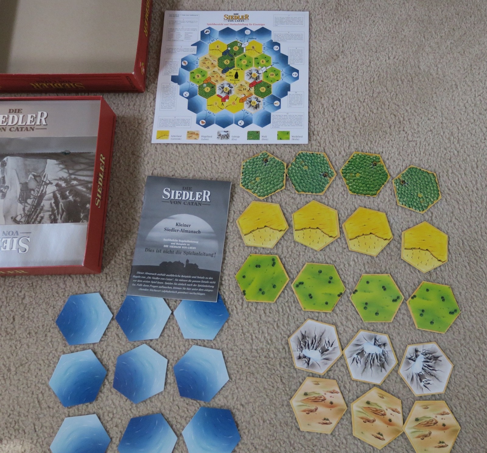 Kosmos Die Siedler von Catan Basisspiel Brettspiel Holz Klaus Teuber 1995 kult