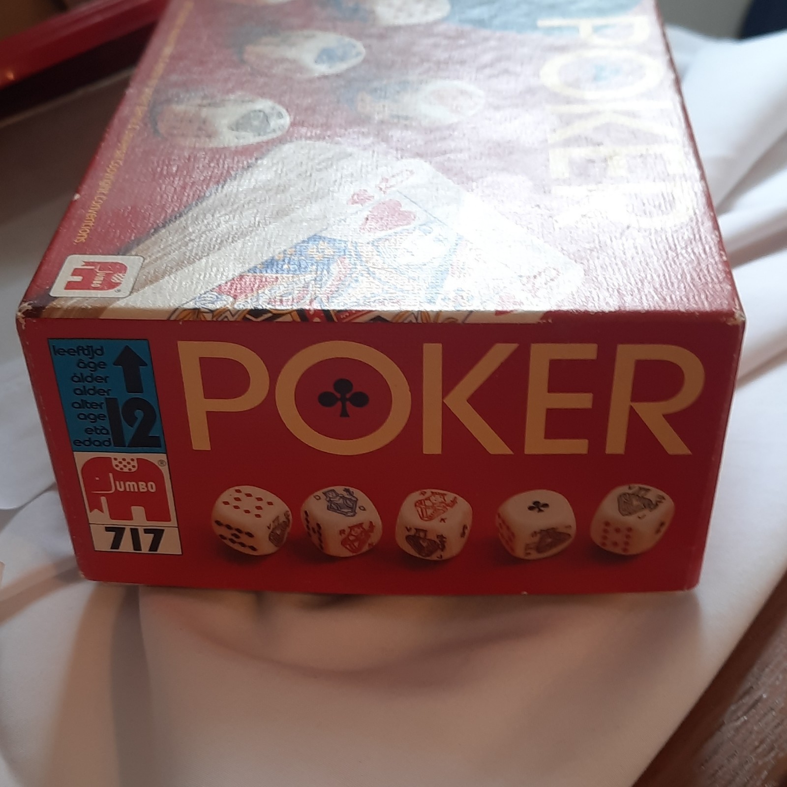 Jumbo Poker Dice Game 1979 MPN 717 Cards & Dice Set for 12 Years & Up