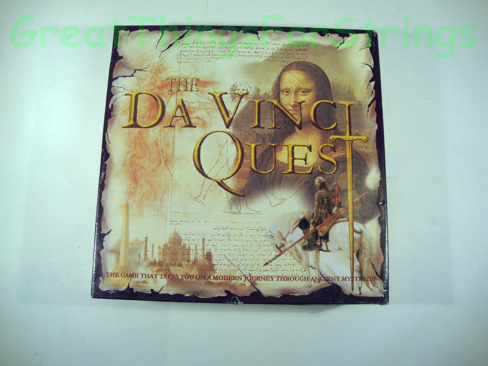 The Da Vinci Quest Movie Game 2005 BoardGame Trivia in a Trunk Mystery 12 and UP