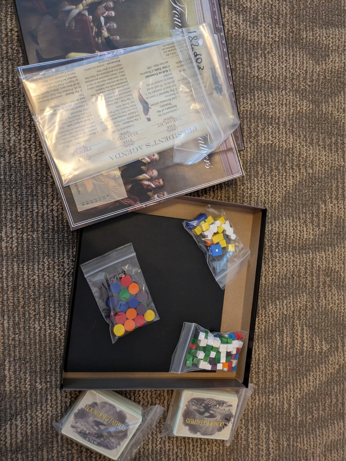 Founding Fathers board game – Up & Away Games – First Reprint, Version 1.6