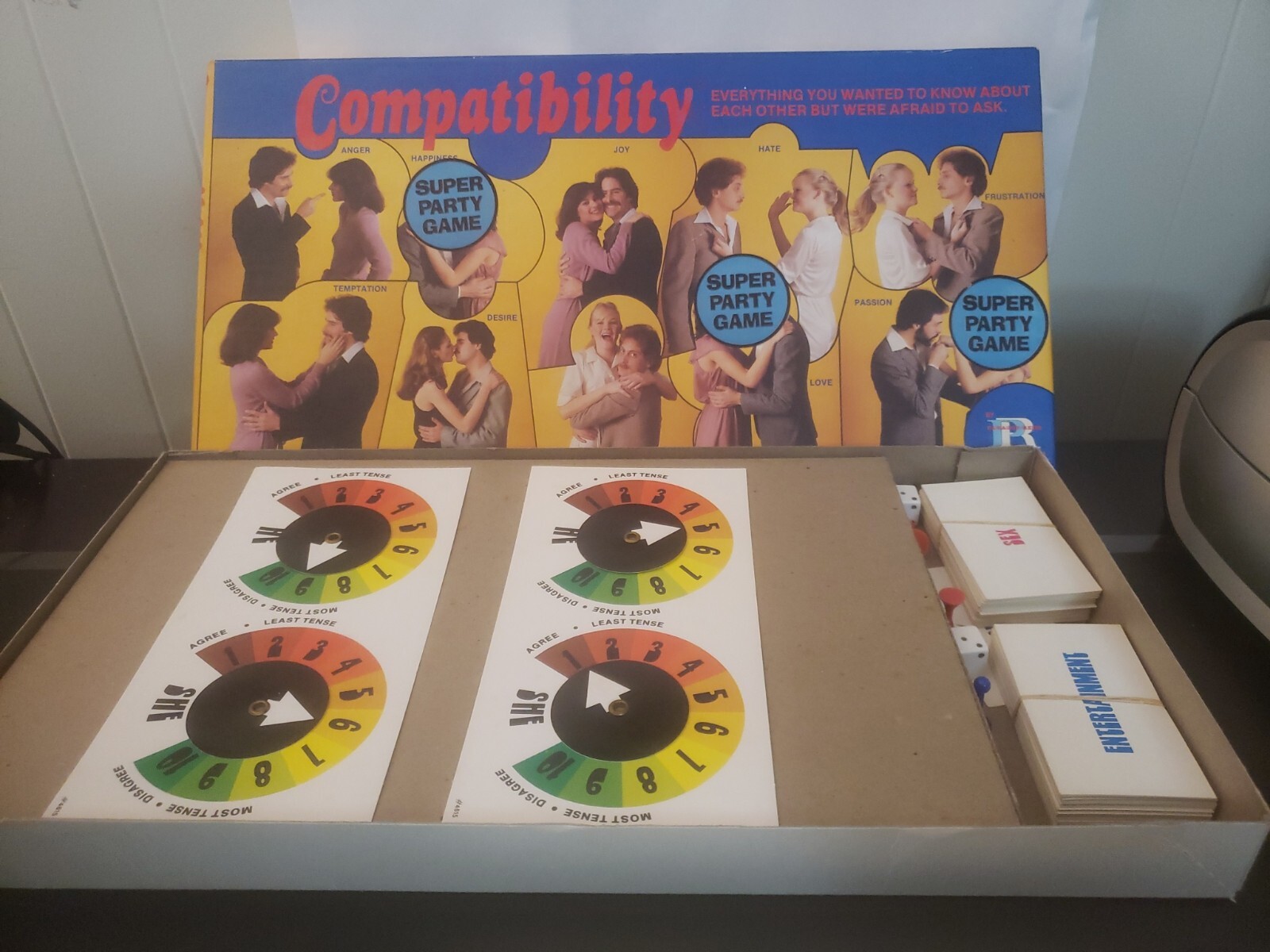 RARE BOX 1981 Compatibility Party Board Game, Paragon Reiss Game COMPLETE