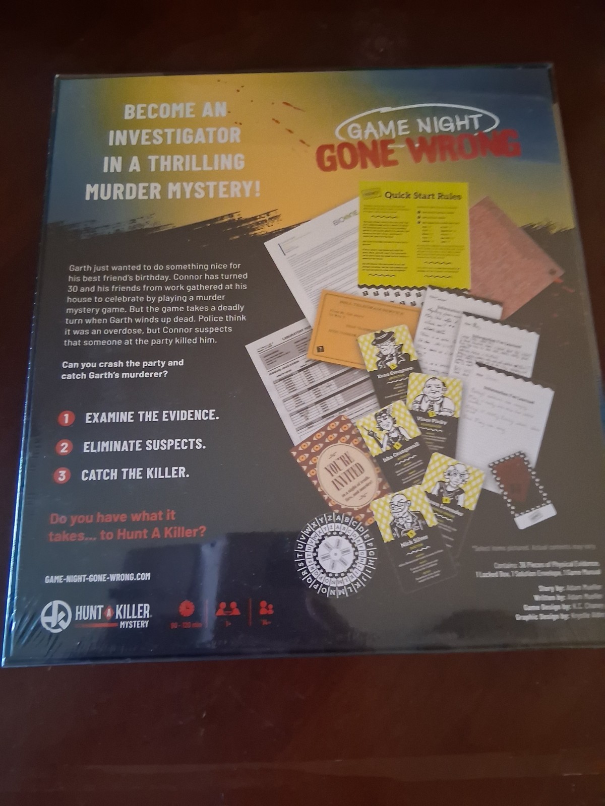 Hunt A Killer — Game Night Gone Wrong — Complete Mystery Game – NEW SEALED