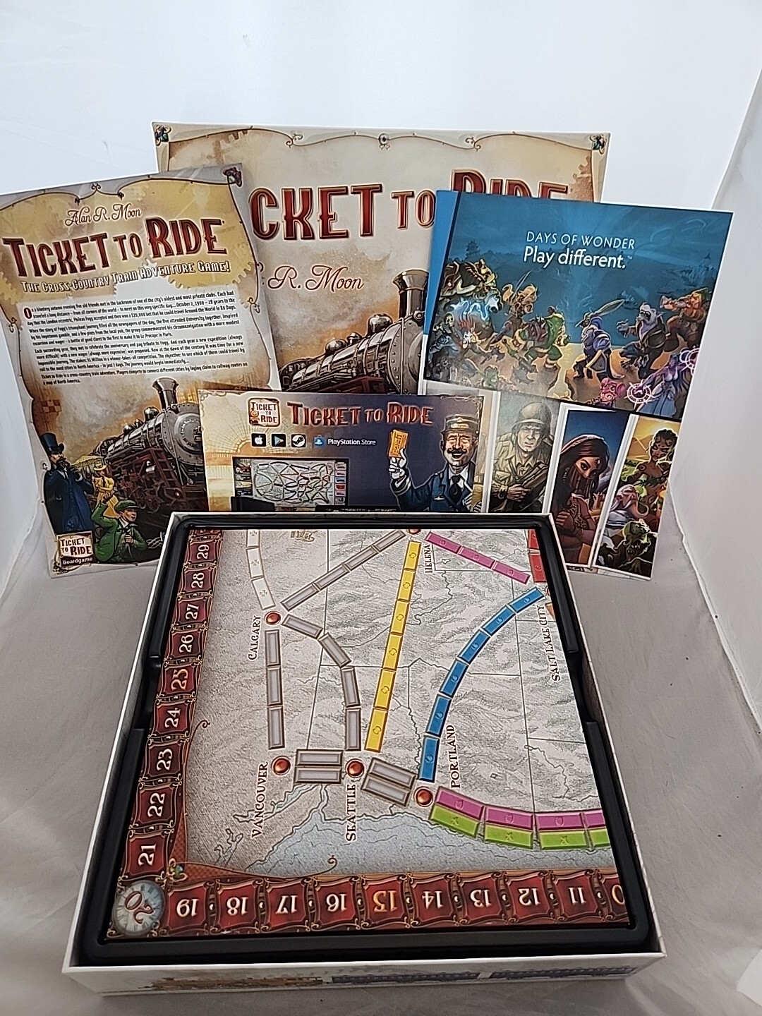 Days of Wonder Ticket To Ride by Alan R. Moon Train Adventure Board Game