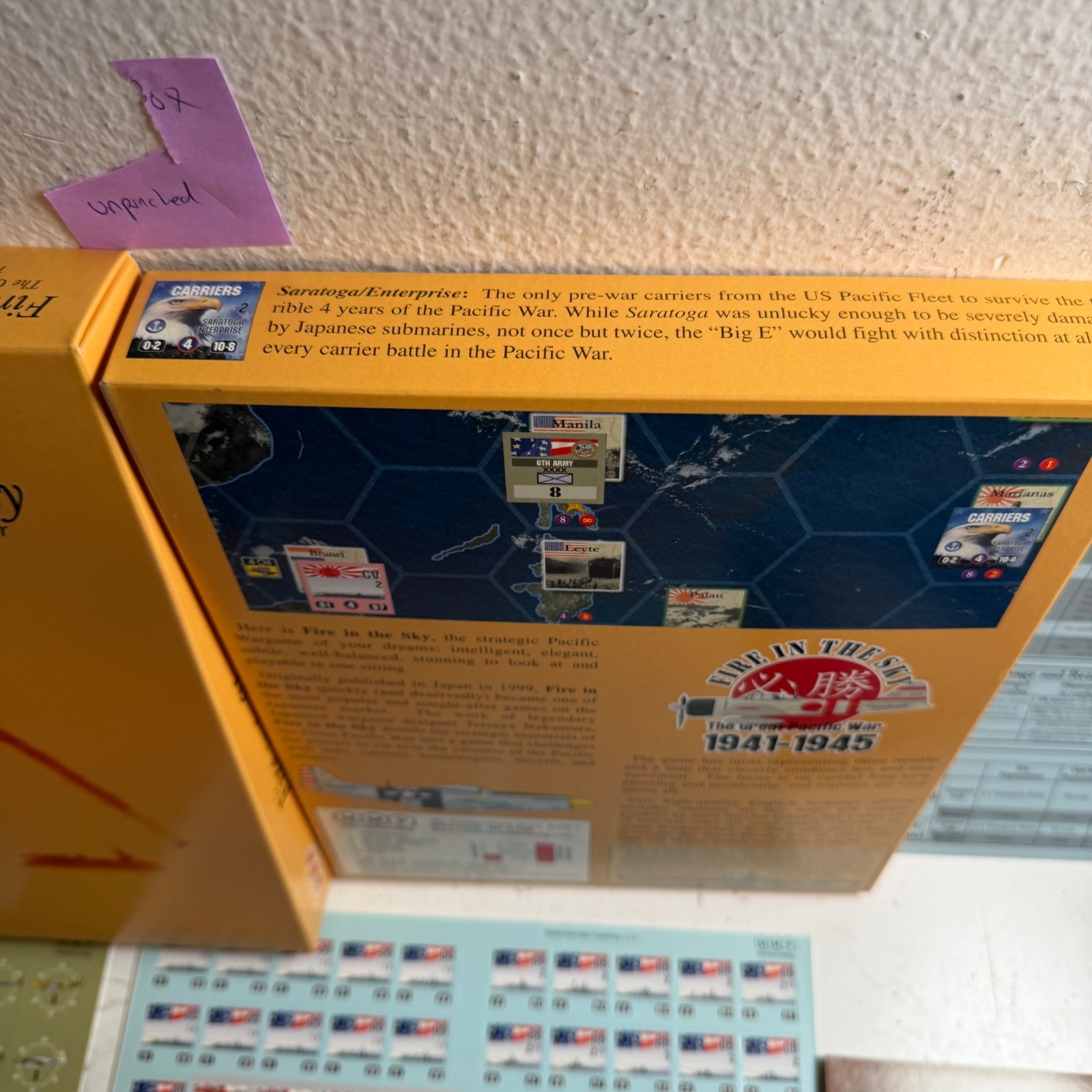 Fire in the Sky: The Great Pacific War 1941-1945 Multi-Man Publishing Board Game