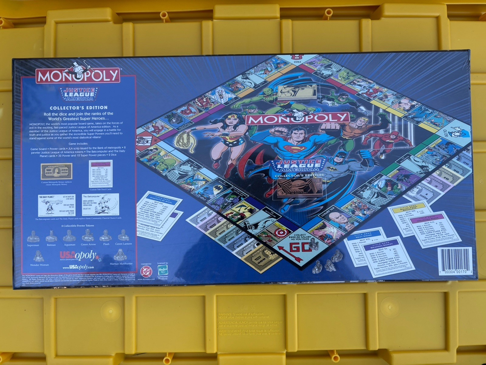 Monopoly Justice League of America – Collectors Edition – 1999 – New Sealed