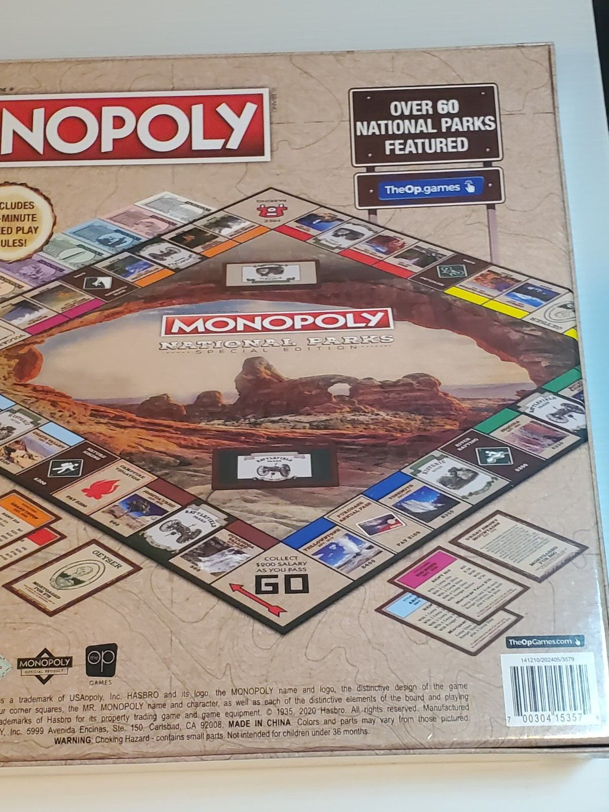 National Parks Special Edition MONOPOLY® Age 8+ 2-6 players 60+ minutes