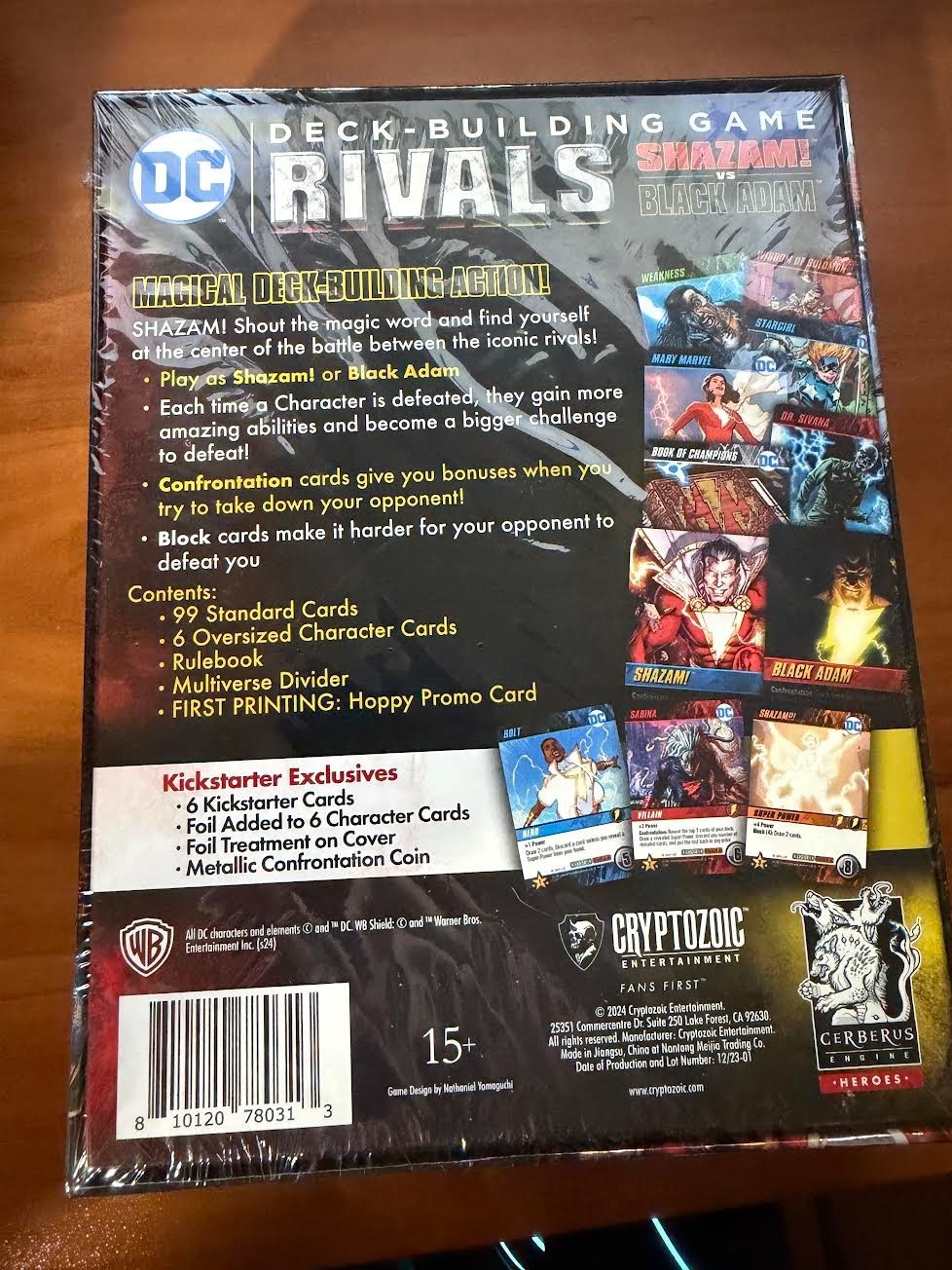 DC Deck-Building Game: Rivals — Shazam! vs. Black Adam (Kickstarter Edition)