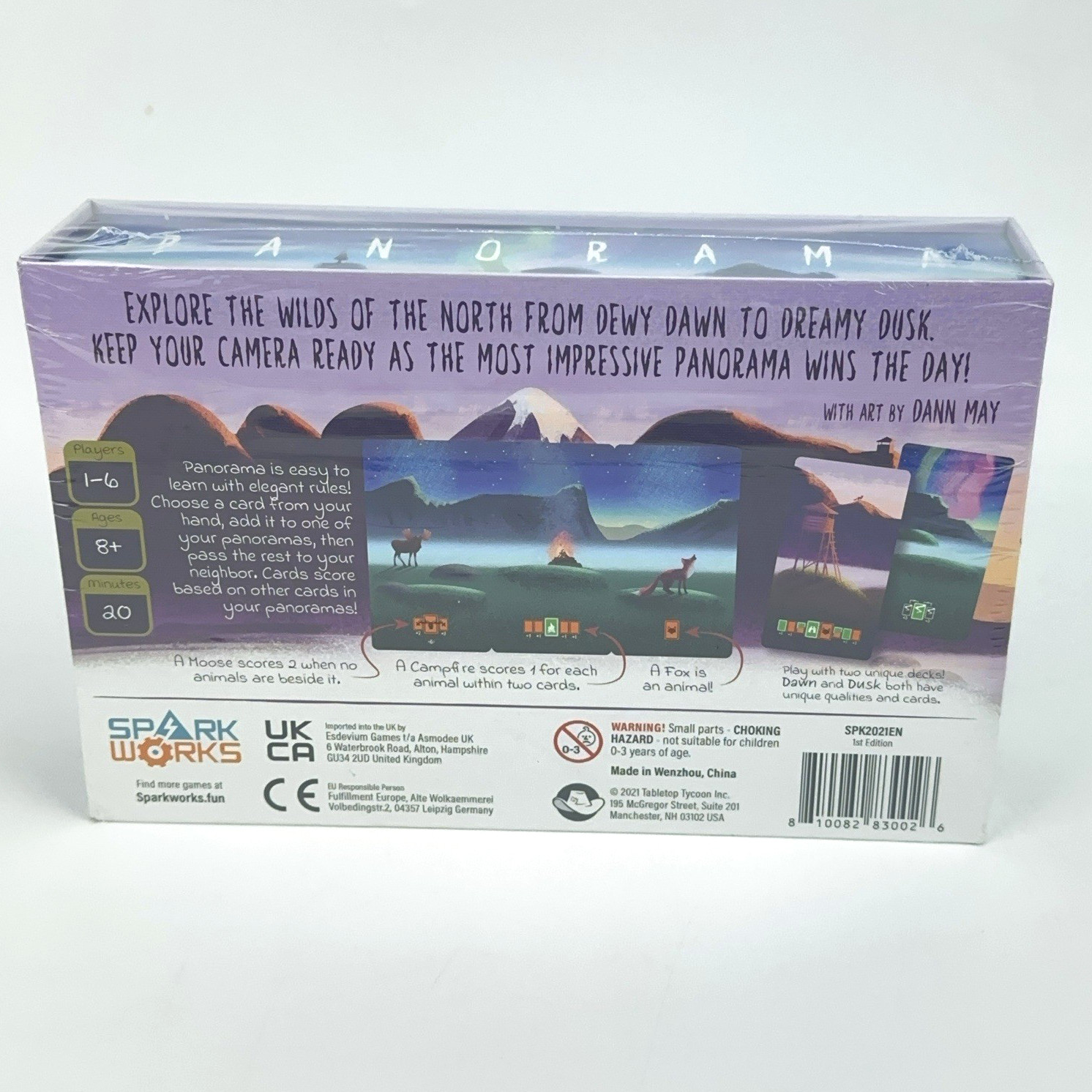 Alex Wynnter Panorama Spark Works Board Game 1-6 Players Ages 8+ 1st Edition